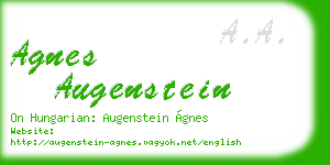 agnes augenstein business card